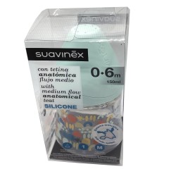 Biberón Suavinex verde pastel