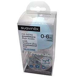 Biberón Suavinex azul