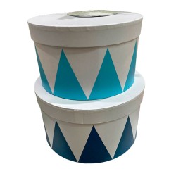 Caja estilo tambor de color...